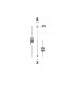 Goccio Slim Pendant Ceiling Light Black Aluminium Steel Black Fabric Wire LED 7W 213Lm 3000K-6