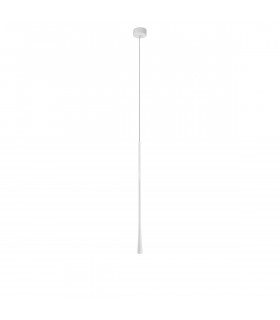 Goccio Slim Pendant Ceiling Light White Aluminium Steel White Fabric Wire LED 7W 213Lm 3000K-1