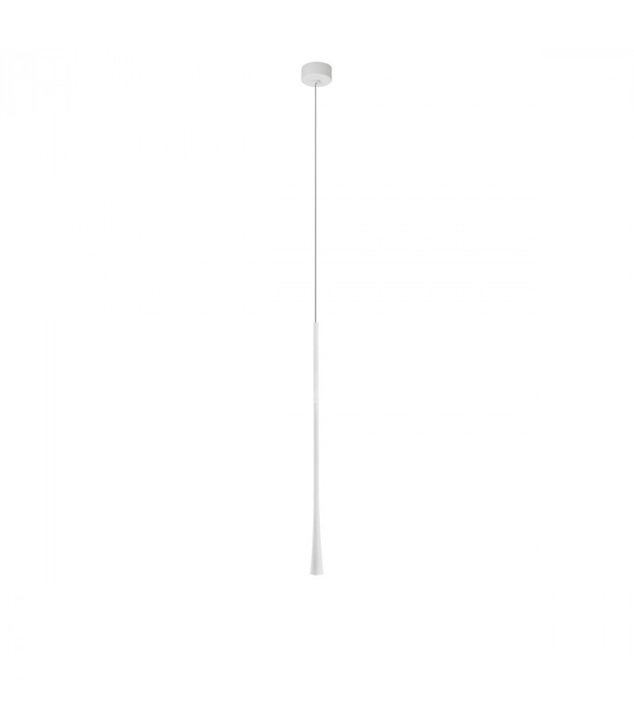Goccio Slim Pendant Ceiling Light White Aluminium Steel White Fabric Wire LED 7W 213Lm 3000K-1