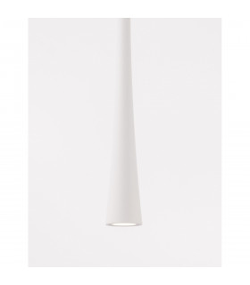 Goccio Slim Pendant Ceiling Light White Aluminium Steel White Fabric Wire LED 7W 213Lm 3000K-2