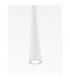 Goccio Slim Pendant Ceiling Light White Aluminium Steel White Fabric Wire LED 7W 213Lm 3000K-3