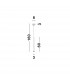 Goccio Slim Pendant Ceiling Light White Aluminium Steel White Fabric Wire LED 7W 213Lm 3000K-4