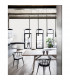 Goccio 5 Light Bar Pendant Ceiling Light Black Aluminium Steel Black Fabric Wire LED 5x7W 1065Lm 3000K-2