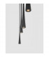 Goccio 5 Light Bar Pendant Ceiling Light Black Aluminium Steel Black Fabric Wire LED 5x7W 1065Lm 3000K-4