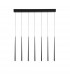 Giono 7 Light Bar Pendant Ceiling Light Sandy Black Aluminium LED 7x3W 1280Lm 3000K-1