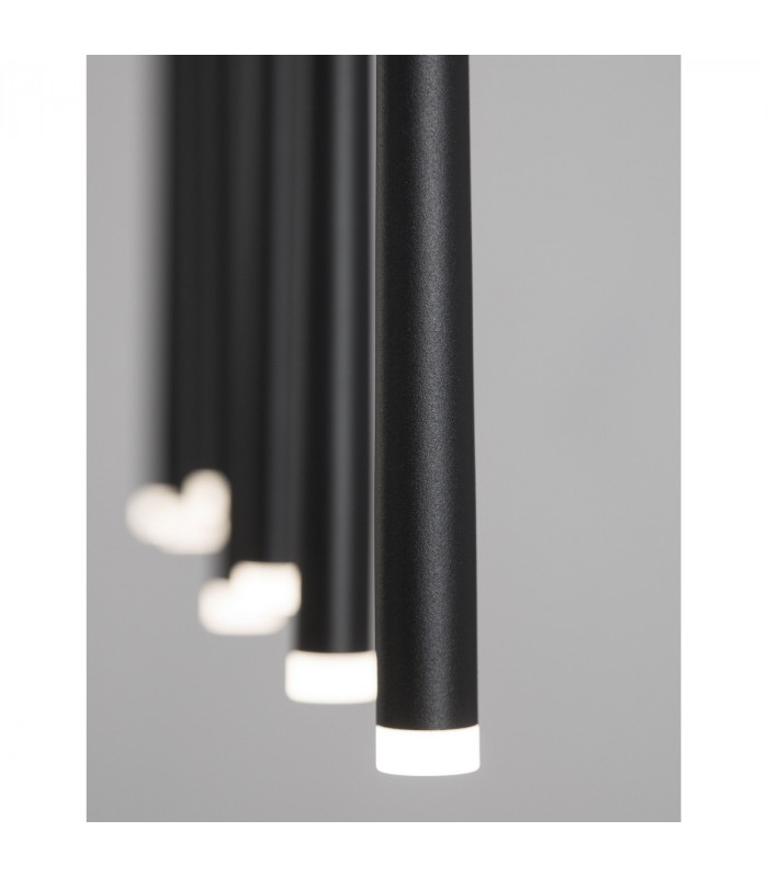 Giono 7 Light Bar Pendant Ceiling Light Sandy Black Aluminium LED 7x3W 1280Lm 3000K-7