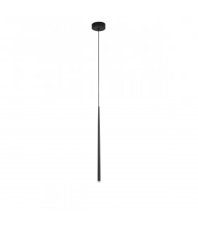 Giono Slim Pendant Ceiling Light Sandy Black Aluminium LED 1x3W 180Lm 3000K-1