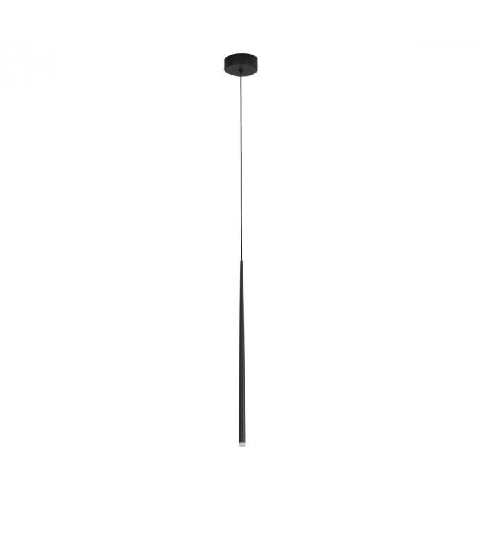 Giono Slim Pendant Ceiling Light Sandy Black Aluminium LED 1x3W 180Lm 3000K-1