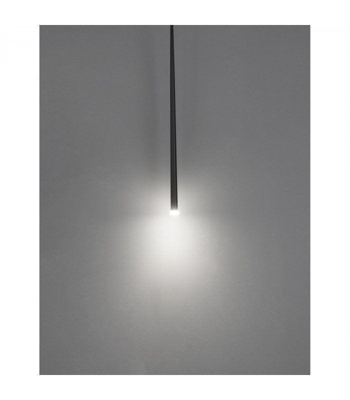 Giono Slim Pendant Ceiling Light Sandy Black Aluminium LED 1x3W 180Lm 3000K-2