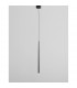 Giono Slim Pendant Ceiling Light Sandy Black Aluminium LED 1x3W 180Lm 3000K-3