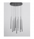 Giono 12 Light Cluster Pendant Ceiling Light Sandy Black Aluminium LED 12x3W 2280Lm 3000K-3