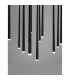 Giono 12 Light Cluster Pendant Ceiling Light Sandy Black Aluminium LED 12x3W 2280Lm 3000K-4