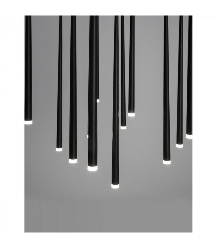 Giono 12 Light Cluster Pendant Ceiling Light Sandy Black Aluminium LED 12x3W 2280Lm 3000K-4