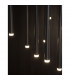 Giono 12 Light Cluster Pendant Ceiling Light Sandy Black Aluminium LED 12x3W 2280Lm 3000K-6
