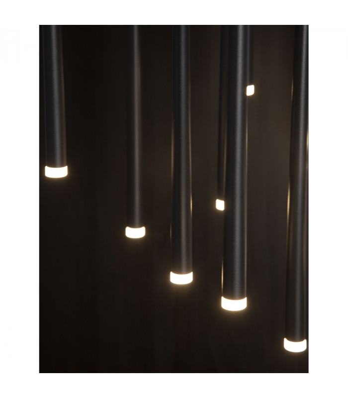 Giono 12 Light Cluster Pendant Ceiling Light Sandy Black Aluminium LED 12x3W 2280Lm 3000K-6