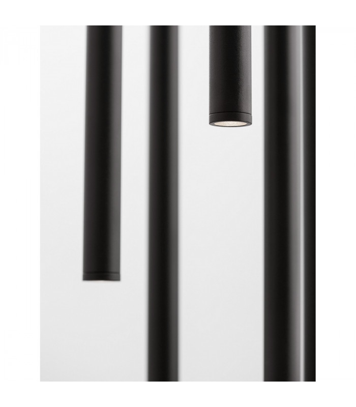 Ultrathin 7 Light Cluster Pendant Ceiling Light Sandy Black Aluminium LED 7x3W 1260Lm 3000K-11