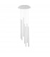 Ultrathin 7 Light Cluster Pendant Ceiling Light Sandy White Aluminium LED 7x3W 1260Lm 3000K-3