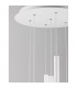 Ultrathin 7 Light Cluster Pendant Ceiling Light Sandy White Aluminium LED 7x3W 1260Lm 3000K-4