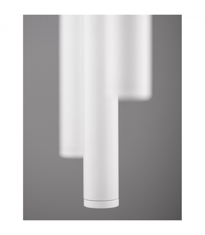 Ultrathin 7 Light Cluster Pendant Ceiling Light Sandy White Aluminium LED 7x3W 1260Lm 3000K-5