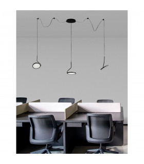 Luccelo Pendant Ceiling Light Sandy Black Aluminium LED 30W 1500Lm 3000K-1