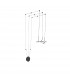 Luccelo Pendant Ceiling Light Sandy Black Aluminium LED 30W 1500Lm 3000K-3
