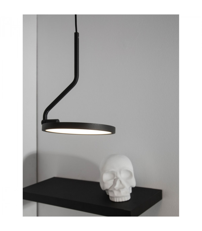 Luccelo Pendant Ceiling Light Sandy Black Aluminium LED 10W 500Lm 3000K-3