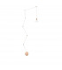 Marce Pendant Ceiling Light Gold Aluminium Clear Glass LED 5W 250Lm 3000K-1