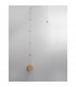 Marce Pendant Ceiling Light Gold Aluminium Clear Glass LED 5W 250Lm 3000K-2