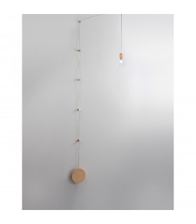 Marce Pendant Ceiling Light Gold Aluminium Clear Glass LED 5W 250Lm 3000K-2