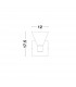 Marce Integrated LED Wall Lamp Gold Aluminium Clear Glass LED 5W 250Lm 3000K-2