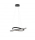Aries Integrated LED Pendant Ceiling Light Dimmable Sandy Black Aluminium LED 48W 2363Lm 3000K-3