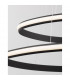 Aries Integrated LED Pendant Ceiling Light Dimmable Sandy Black Aluminium LED 48W 2363Lm 3000K-4