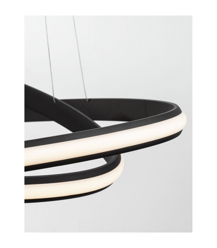 Aries Integrated LED Pendant Ceiling Light Dimmable Sandy Black Aluminium LED 48W 2363Lm 3000K-7