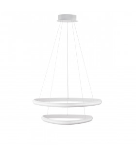 Aries Integrated LED Pendant Ceiling Light Dimmable Sandy White Aluminium LED 48W 2363Lm 3000K-1
