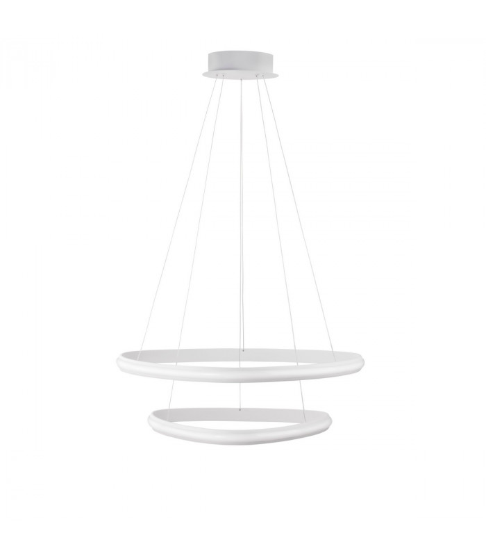 Aries Integrated LED Pendant Ceiling Light Dimmable Sandy White Aluminium LED 48W 2363Lm 3000K-1