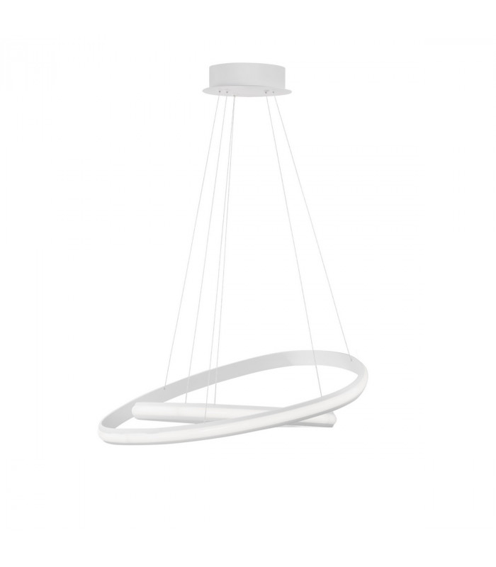 Aries Integrated LED Pendant Ceiling Light Dimmable Sandy White Aluminium LED 48W 2363Lm 3000K-3