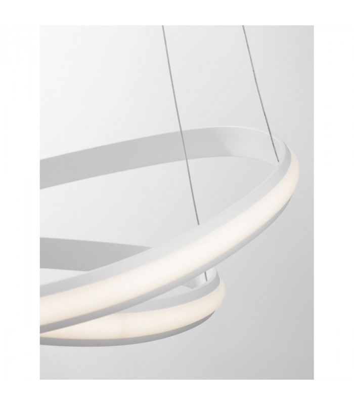 Aries Integrated LED Pendant Ceiling Light Dimmable Sandy White Aluminium LED 48W 2363Lm 3000K-6