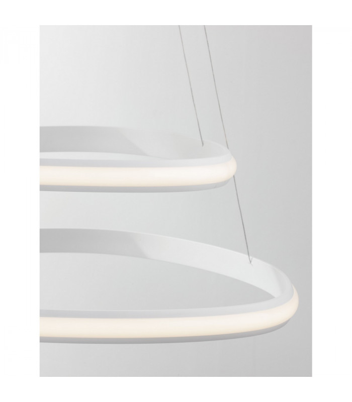 Aries Integrated LED Pendant Ceiling Light Dimmable Sandy White Aluminium LED 48W 2363Lm 3000K-7