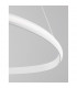 Aries Integrated LED Pendant Ceiling Light Dimmable Sandy White Aluminium LED 32W 1770Lm 3000K-5