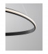 Aries Integrated LED Pendant Ceiling Light Sandy Black Aluminium LED 32W 1770Lm 3000K-4