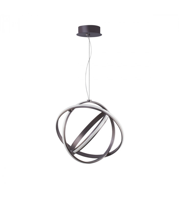 Pertone Integrated LED Pendant Ceiling Light Black Purple Aluminium Adjustable LED 53W 2627Lm 3000K-1