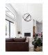 Pertone Integrated LED Pendant Ceiling Light Black Purple Aluminium Adjustable LED 53W 2627Lm 3000K-2