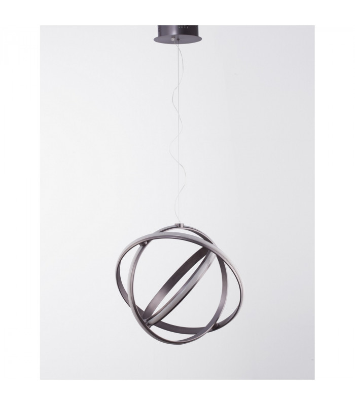 Pertone Integrated LED Pendant Ceiling Light Black Purple Aluminium Adjustable LED 53W 2627Lm 3000K-5