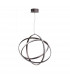 Pertone Integrated LED Pendant Ceiling Light Black Purple Aluminium Adjustable LED 63W 3043Lm 3000K-1