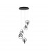 Rings Integrated LED Pendant Ceiling Light Sandy Black Aluminium LED 60W 2310Lm 3000K-1