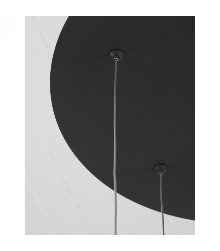 Rings Integrated LED Pendant Ceiling Light Sandy Black Aluminium LED 60W 2310Lm 3000K-6