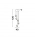 Rings Integrated LED Pendant Ceiling Light Sandy Black Aluminium LED 60W 2310Lm 3000K-7