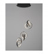 Rings Integrated LED Pendant Ceiling Light Sandy Black Aluminium LED 43W 1806Lm 3000K-3