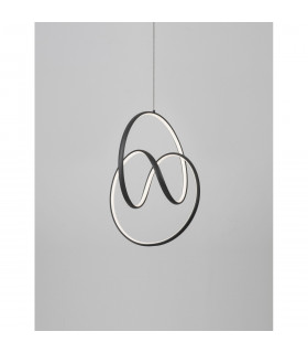 Rings Integrated LED Pendant Ceiling Light Sandy Black Aluminium LED 43W 1895Lm 3000K-2
