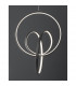 Rings Integrated LED Pendant Ceiling Light Sandy Black Aluminium LED 43W 1895Lm 3000K-4